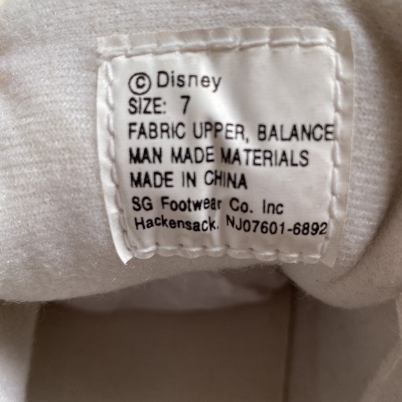 🎉2XHP🎉 Disney Vintage Mickey Mouse Canvas Sneakers 💗 White - Picture 16 of 16